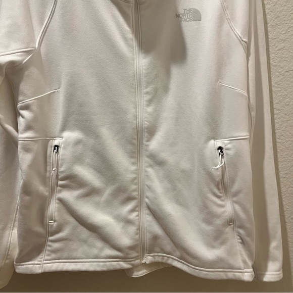 The North Face White Zip Jacket Lightweight Athleisure Outdoor Hiking Travel - Picture 10 of 16